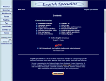 Tablet Screenshot of english.specialist.hu